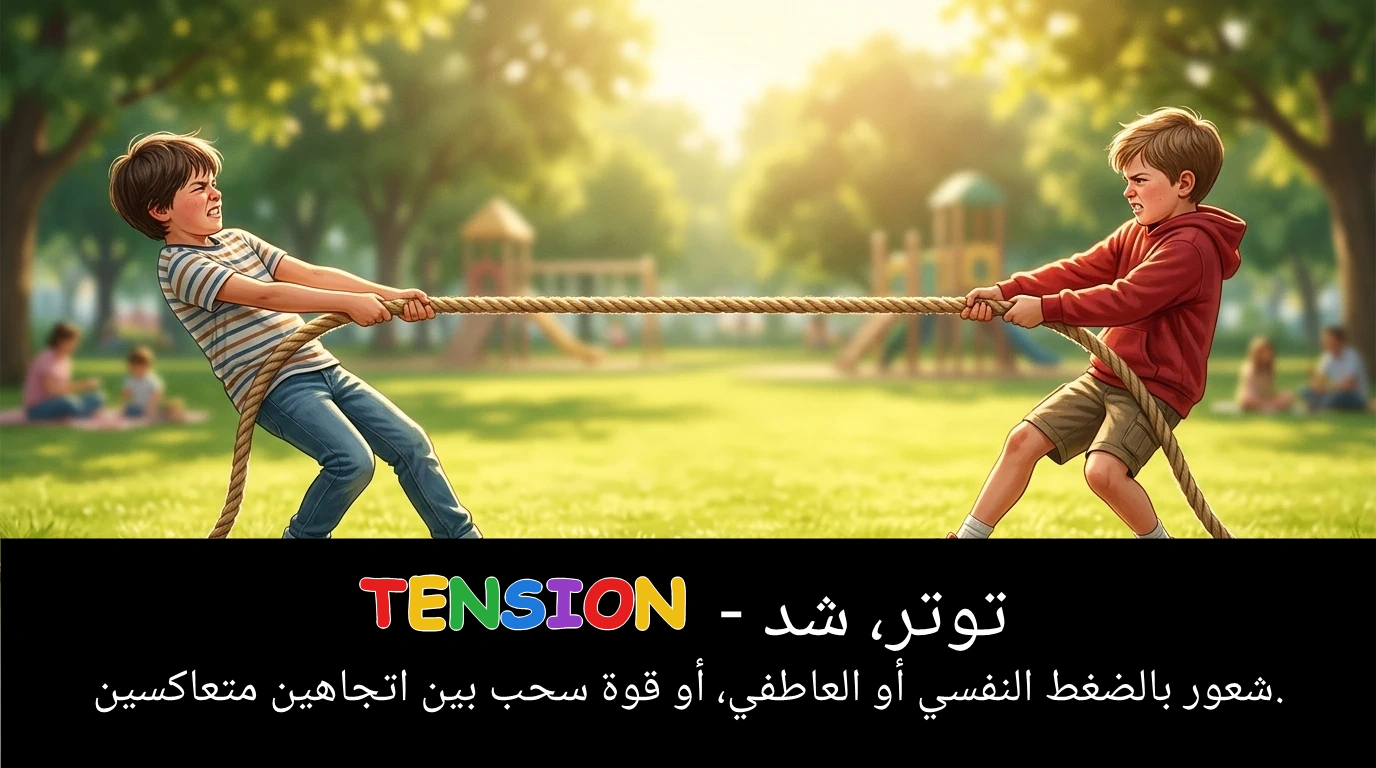 Arabic Illustration for tension